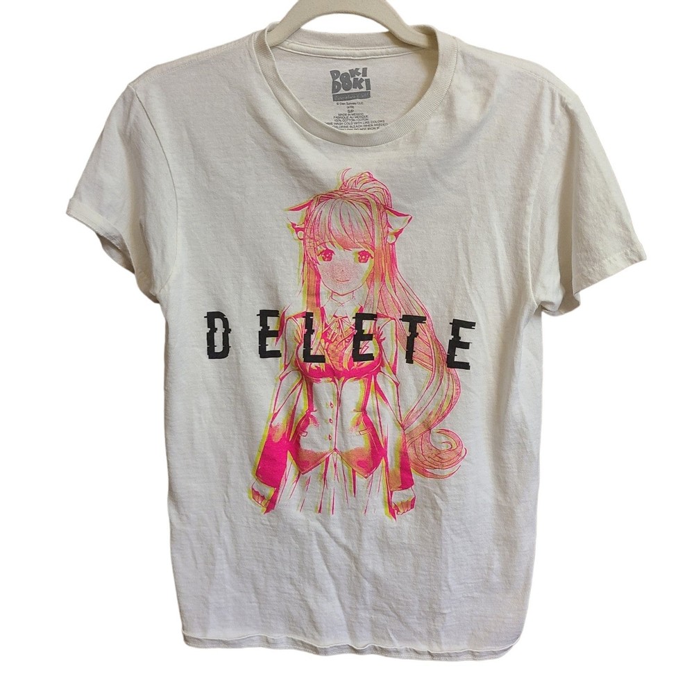 Doki Doki Literature Club Mens T-Shirt Delete Monika Image Size small, …